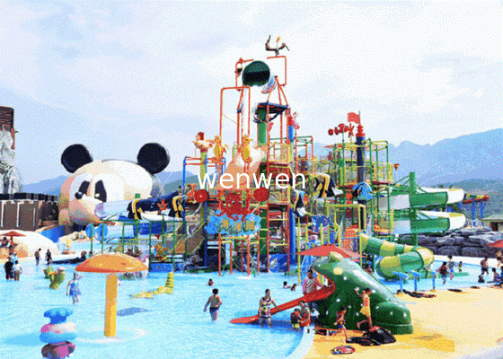 Custom Funny Security Children Water Playground Over 50 Persons Capacity