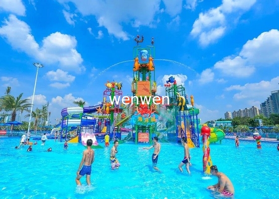 Custom Funny Security Children Water Playground Over 50 Persons Capacity