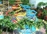 Colorful 10mm Custom Water Slides Equipment For Hotel Resort