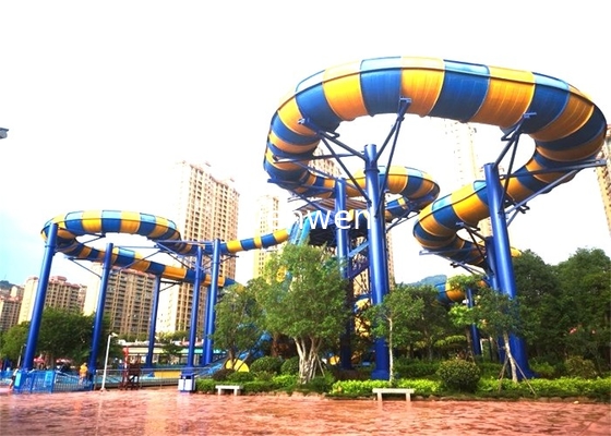 Mix Color Custom Fiberglass Water Slides For Adults