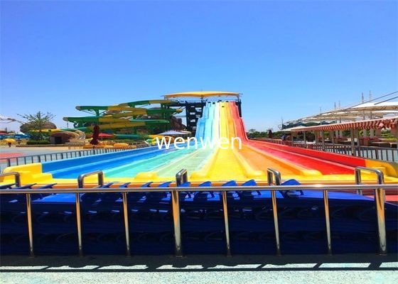 Commercial Young Adult High Speed Water Slide Racing With Mat