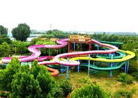 Mix Color 2000sq.m 5m Spiral Water Slide For Children