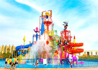Colorful Aqua Playground Swimming Pool Water Slides