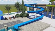 Customized Outdoor spiral swimming pool slide Fiberglass 1m SGS