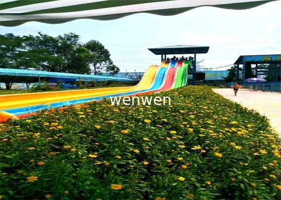 6m Tower Height Fast Flowing High Speed Water Slide For Resort