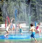 Steel Frame Kids Water Playground , Water Play Equipment Water Fountain