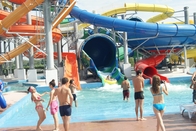 Theme Park Fiberglass Water Slide Customized Closed Tube Spiral FRP For Adult