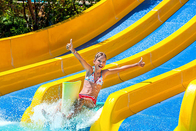Adult Rainbow Fiberglass Water Slide For Resort Park