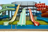 Amusement Park Fiberglass High Speed Tall Water Slides For Theme Water Park
