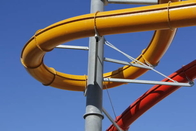 Customized Fiberglass Water Slides Adult Stimulating High Speed Slide For Hotel Resort