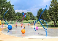 Galvanized Pipe Kids Water Playground Interactive Children'S Splash Park