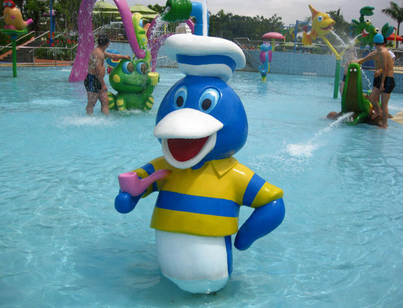 Donald Duck Customized Spray Aqua Play Water Game Fiberglass Water Park Equipment