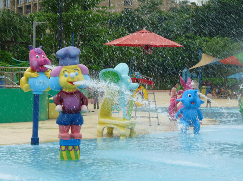 Funny Kids Water Playground Multi Color Cartoon Man Splash Water Pool Toys