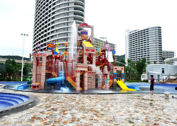 Big Steel Aquatic Play Structures Water House For Amusement Park