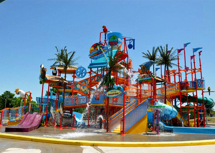 Holiday Resort Water Play Equipment Commercial FRP For Parent - Child