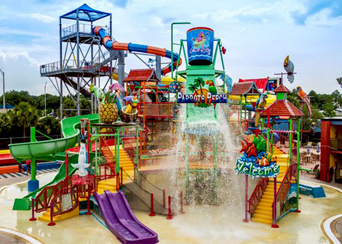 Water House Aqua Playground , SZ-9 Huge Aquatic Playground Equipment