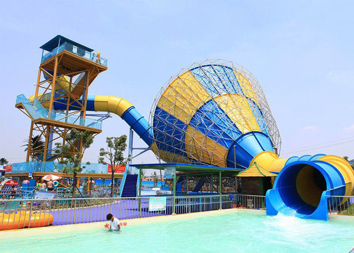 Commercial Funnel Water Slide Outdoor Hotle Holiday Resort Slides