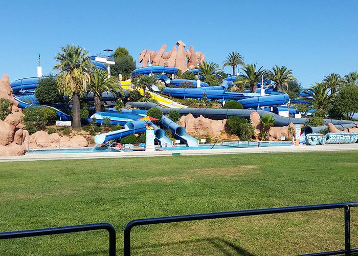 Combined Spiral Tube Water Slide Water Fun Amusement Park Fiberglass Ground Slide