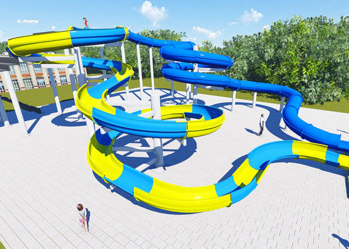 High Platform Water Park Design Slide , Amusement Park Design Construction Team