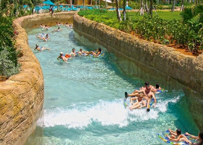 Giant Water Parks With A Lazy River Floating Water Sports 1m Depth 3-4m Width
