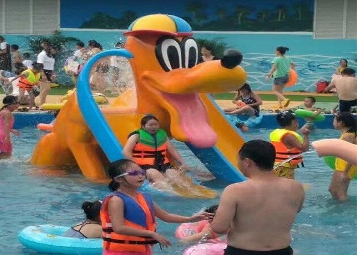 Donald Duck Kids Water Playground , Swimming Pool Spray Kids Water Slide