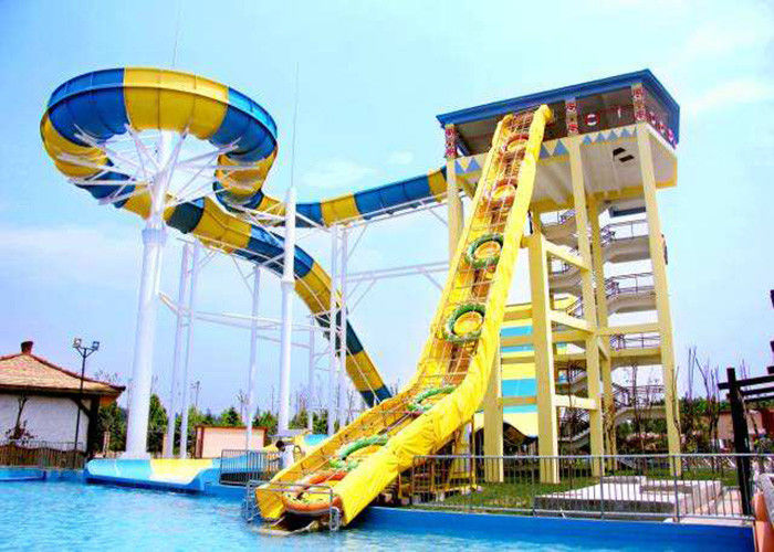 Custom Boomerang Water Slides Commercial Water Park Equipment Installation For Adults