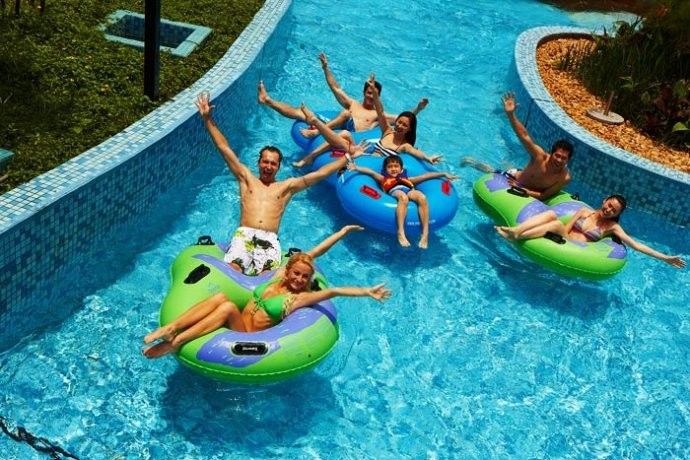 PLC Control Rafting River Artificial Water Park Equipment For Family