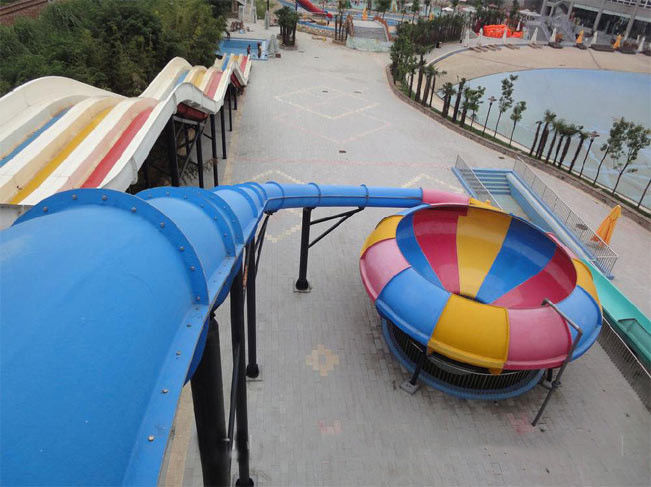 Water Play Amusement Super Space Bowl Slide For Aqua Park 1 Year Warranty