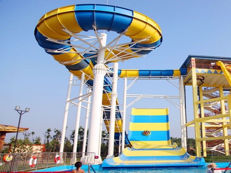 Giant Boomerang Water Slide For Family / Outdoor Water Park Equipment