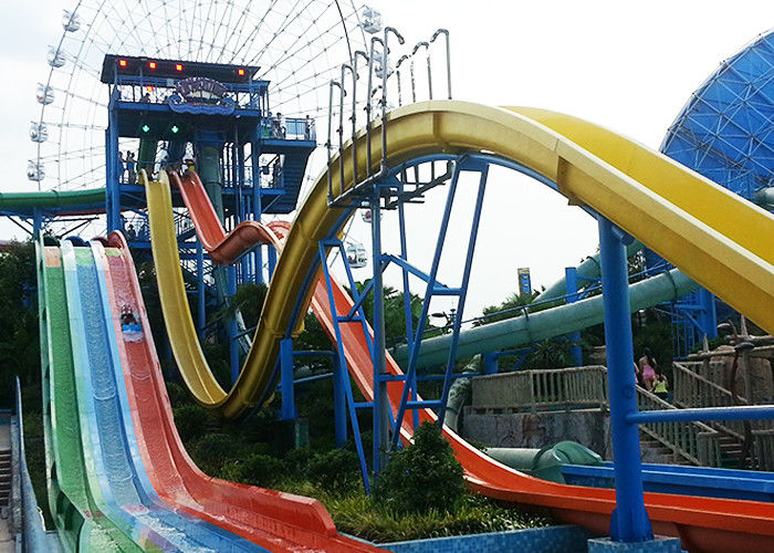 High Speed Kamikaze Water Slide With Straight Steep Drop For Hotel