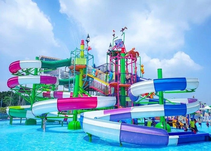 Custom Funny Security Children Water Playground Over 50 Persons Capacity