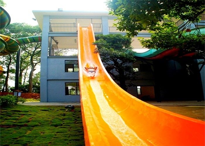 Fast Flowing High Speed Water Slide Water Park Equipment For Hotel Resort