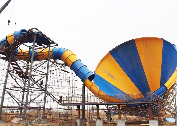 Water Machine Rides Aqua Park Tornado Water Ride 16m Height Fiberglass Outdoor Equipment